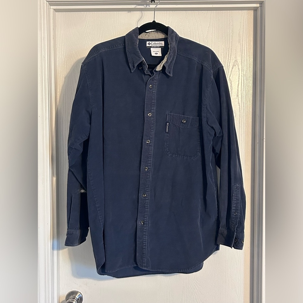 Columbia | Men's Dark Blue Casual Shirt | Size XL
